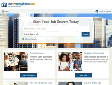 Tablet Screenshot of jobsinvirginiabeach.com